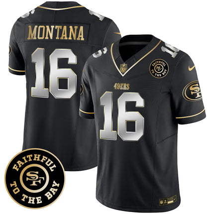Men's 49ers Faithful To The Bay Patch Vapor Limited Jersey - All Stitched