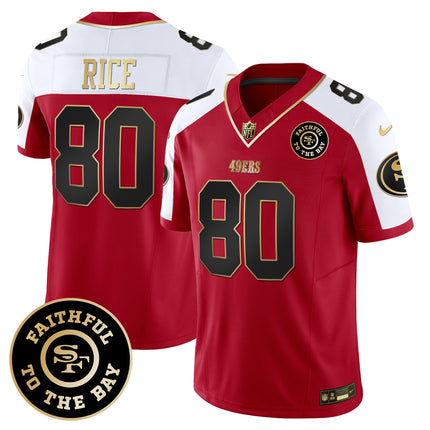 Men's 49ers Faithful To The Bay Patch Vapor Limited Jersey - All Stitched