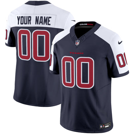 Houston Texans Color Rush Legend Vapor Custom Jersey - All Stitched