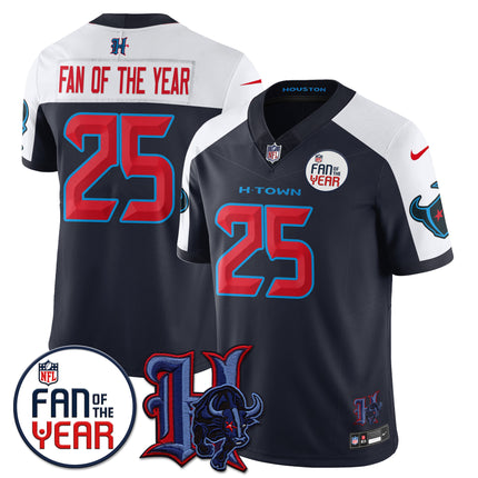 Men's Houston Texans "Fan Of The Year" Jersey - All Stitched