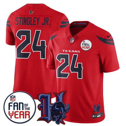 Men's Houston Texans "Fan Of The Year" Jersey - All Stitched