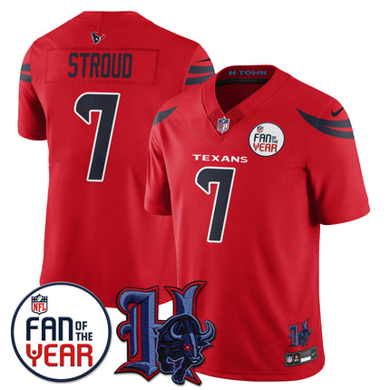 Men's Houston Texans "Fan Of The Year" Jersey - All Stitched