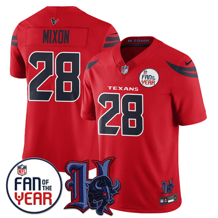 Men's Houston Texans "Fan Of The Year" Jersey - All Stitched