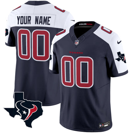 Houston Texans Color Rush Legend Vapor Custom Jersey V2 - All Stitched