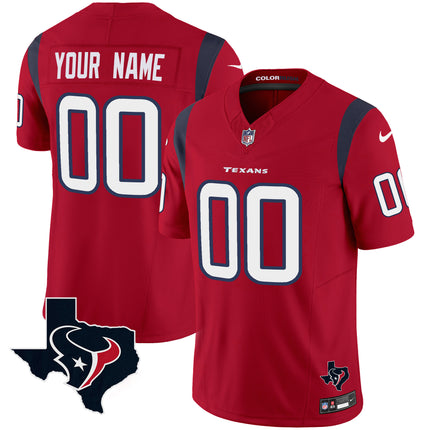 Houston Texans Color Rush Legend Vapor Custom Jersey V2 - All Stitched