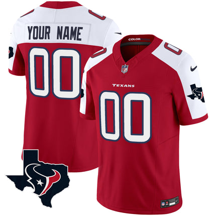 Houston Texans Color Rush Legend Vapor Custom Jersey V2 - All Stitched