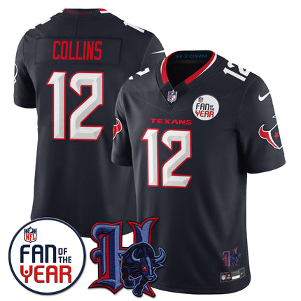 Custom Houston Texans "Fan Of The Year" Jersey - All Stitched