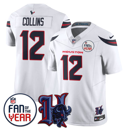 Custom Houston Texans "Fan Of The Year" Jersey - All Stitched