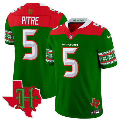 Men's Houston Texans 2024 Christmas Vapor Limited Jersey - All Stitched