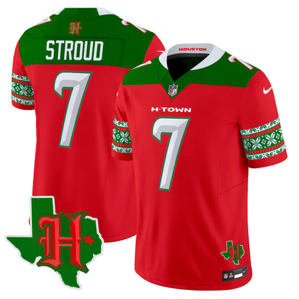 Men's Houston Texans 2024 Christmas Vapor Limited Jersey - All Stitched