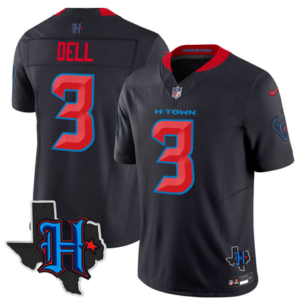 Men's Houston Texans 2025 Texas Patch Vapor Limited Jersey - All Stitched