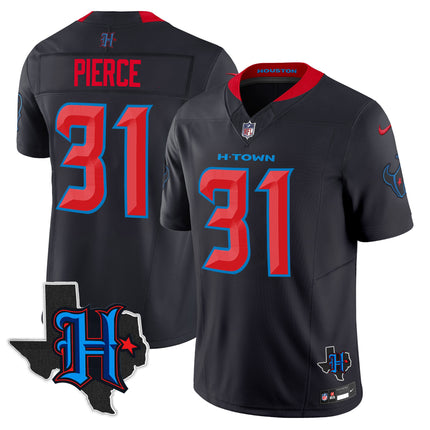 Men's Houston Texans 2025 Texas Patch Vapor Limited Jersey - All Stitched