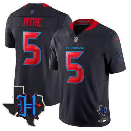 Men's Houston Texans 2025 Texas Patch Vapor Limited Jersey - All Stitched