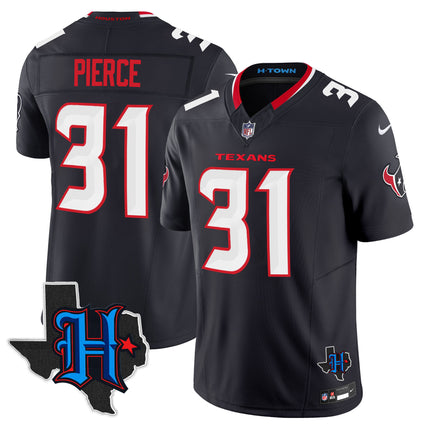 Men's Houston Texans 2025 Texas Patch Vapor Limited Jersey - All Stitched