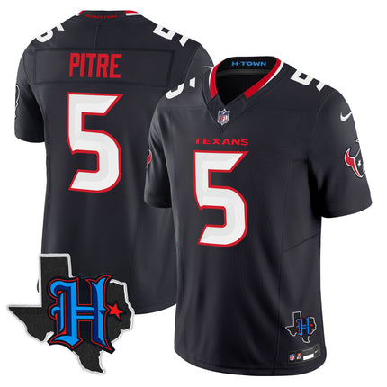 Men's Houston Texans 2025 Texas Patch Vapor Limited Jersey - All Stitched