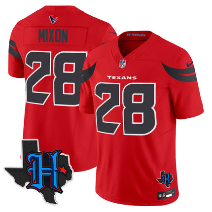 Men's Houston Texans 2025 Texas Patch Vapor Limited Jersey - All Stitched
