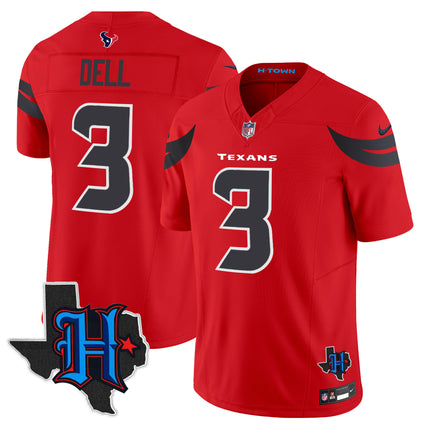 Men's Houston Texans 2025 Texas Patch Vapor Limited Jersey - All Stitched