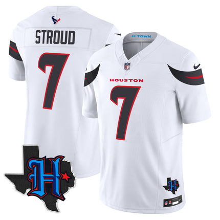 Men's Houston Texans 2025 Texas Patch Vapor Limited Jersey - All Stitched