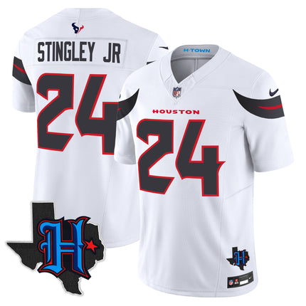 Men's Houston Texans 2025 Texas Patch Vapor Limited Jersey - All Stitched