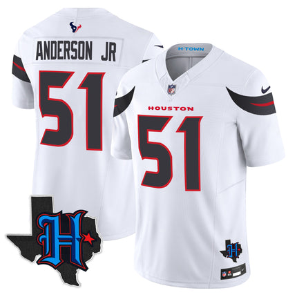 Men's Houston Texans 2025 Texas Patch Vapor Limited Jersey - All Stitched