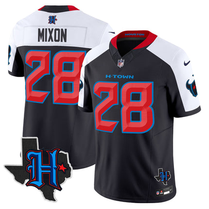 Men's Houston Texans 2025 Texas Patch Vapor Limited Jersey - All Stitched