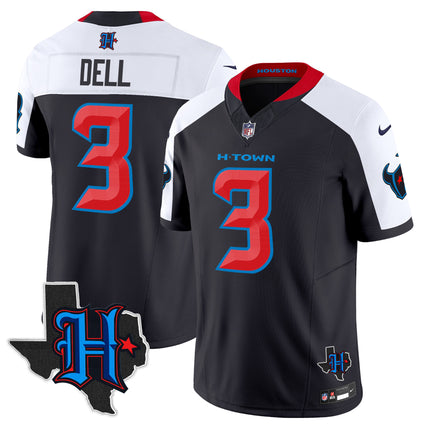 Men's Houston Texans 2025 Texas Patch Vapor Limited Jersey - All Stitched