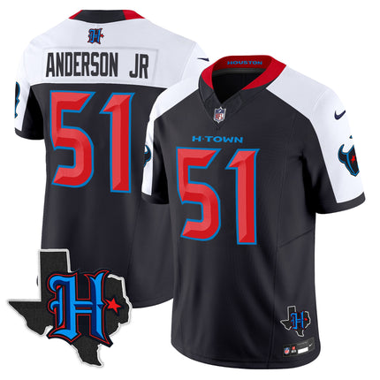 Men's Houston Texans 2025 Texas Patch Vapor Limited Jersey - All Stitched