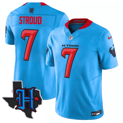 Men's Houston Texans 2025 Texas Patch Vapor Limited Jersey - All Stitched