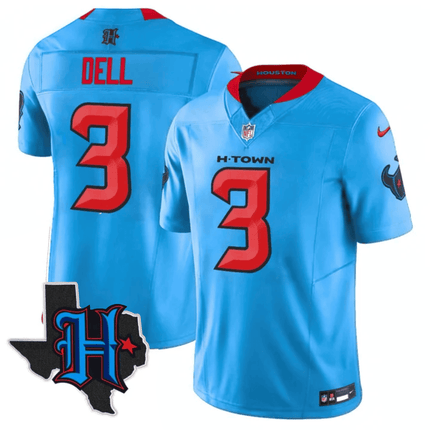 Men's Houston Texans 2025 Texas Patch Vapor Limited Jersey - All Stitched