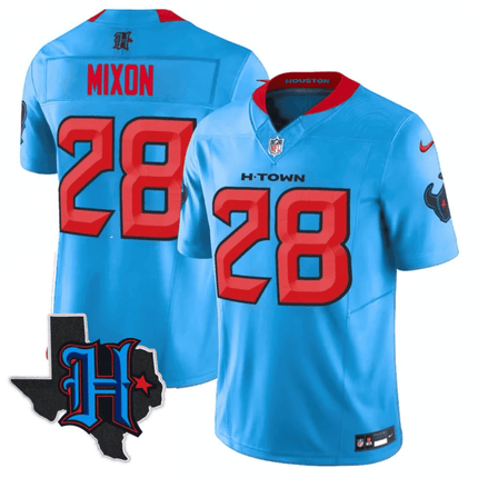 Men's Houston Texans 2025 Texas Patch Vapor Limited Jersey - All Stitched