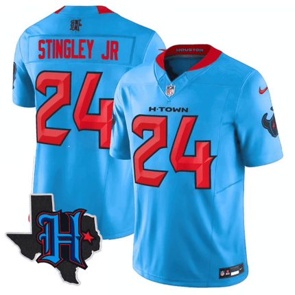 Men's Houston Texans 2025 Texas Patch Vapor Limited Jersey - All Stitched