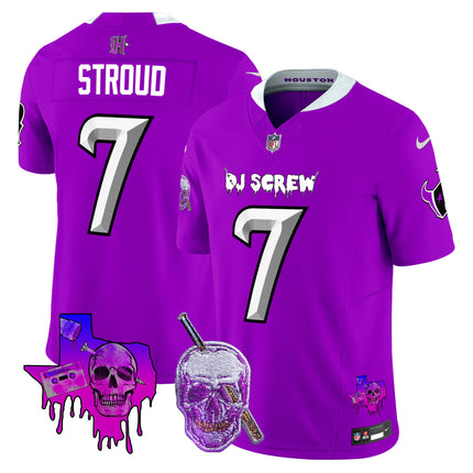 Men's Houston Texans DJ Screw Vapor Limited Jersey - All Stitched