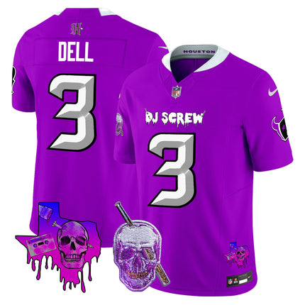 Men's Houston Texans DJ Screw Vapor Limited Jersey - All Stitched
