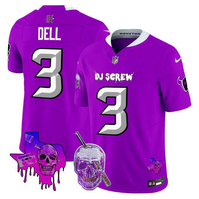 Men's Houston Texans DJ Screw Vapor Limited Jersey - All Stitched
