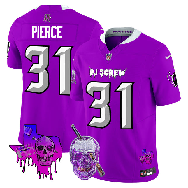 Men's Houston Texans DJ Screw Vapor Limited Jersey - All Stitched