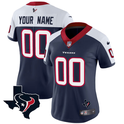 Houston Texans Vapor Limited Custom Jersey - All Stitched