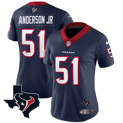 Women's Houston Texans Vapor Limited Jersey - All Stitched