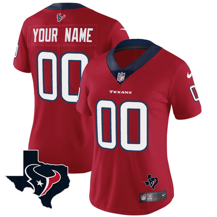 Houston Texans Vapor Limited Custom V8 Jersey - All Stitched