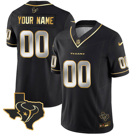 Houston Texans Vapor Limited Custom V8 Jersey - All Stitched