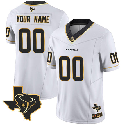 Houston Texans Vapor Limited Custom V8 Jersey - All Stitched