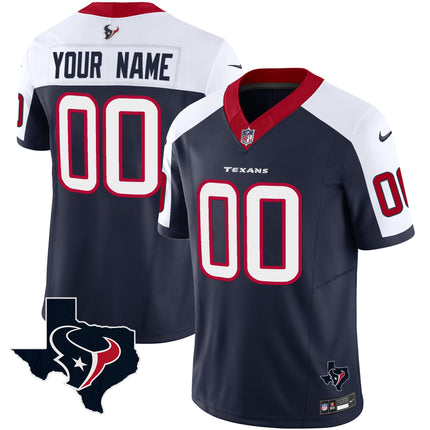 Houston Texans Vapor Limited Custom V8 Jersey - All Stitched