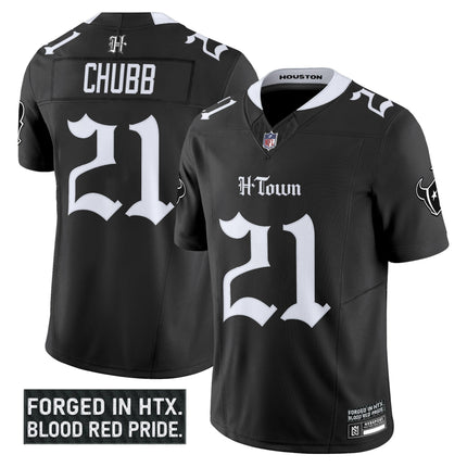 Men's Houston Texans 'Gothic Lone Star Shadows Edition' Vapor Limited Jersey - All Stitched