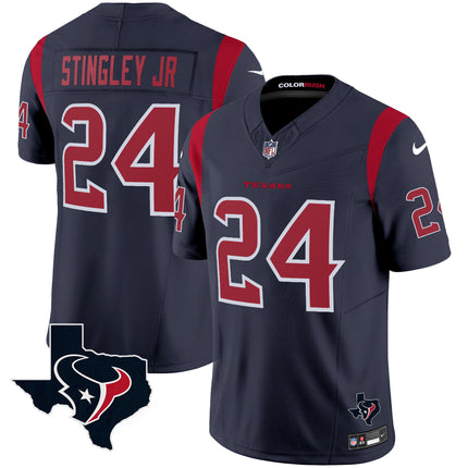 Men's Houston Texans Color Rush Legend Vapor Jersey V2 - All Stitched