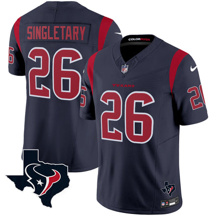 Men's Houston Texans Color Rush Legend Vapor Jersey V2 - All Stitched