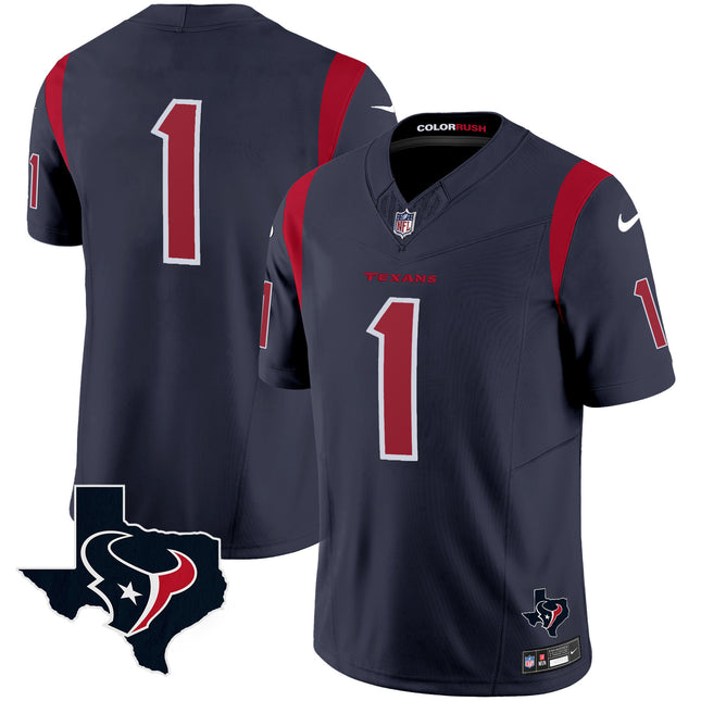 Men's Houston Texans Color Rush Legend Vapor Jersey V2 - All Stitched