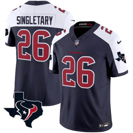 Men's Houston Texans Color Rush Legend Vapor Jersey V2 - All Stitched