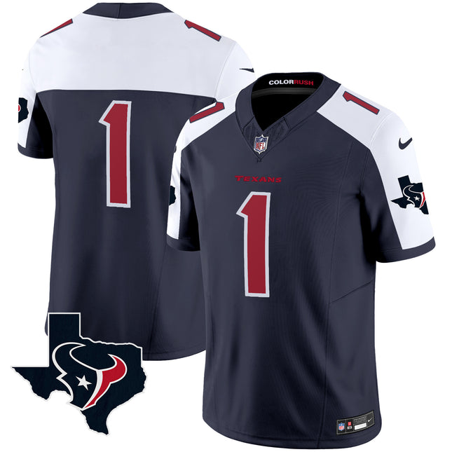 Men's Houston Texans Color Rush Legend Vapor Jersey V2 - All Stitched