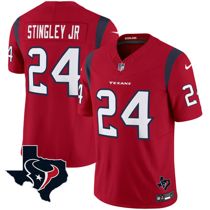 Men's Houston Texans Color Rush Legend Vapor Jersey V2 - All Stitched