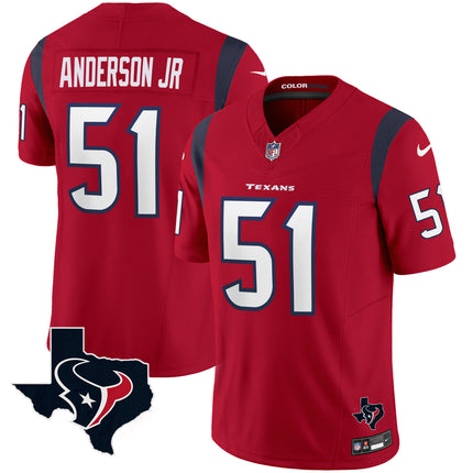 Men's Houston Texans Color Rush Legend Vapor Jersey V2 - All Stitched