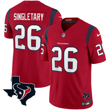 Men's Houston Texans Color Rush Legend Vapor Jersey V2 - All Stitched